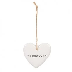 Maisons Du Monde Boutons Et Déco De Porte Suspension Pour Porte Cœur En Dolomite écrue - Lot De 4