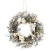 Maisons Du Monde Boutons Et Déco De Porte Suspension Ronde Végétale Et Fleurs Blanches - Lot De 2