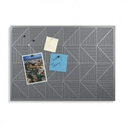 Umbra Pêle-mêle Photos Tableau D'affichage Magnétique Et à Punaises, En Métal Gris. -Décoration de porte Soldes tableau d affichage magnetique et a punaises en metal gris 2