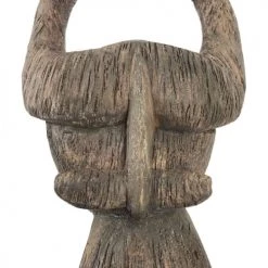 MOYCOR Bustes Et Statues Viking Sculpté En Bois Marron -Décoration de porte Soldes viking sculpte en bois marron 3